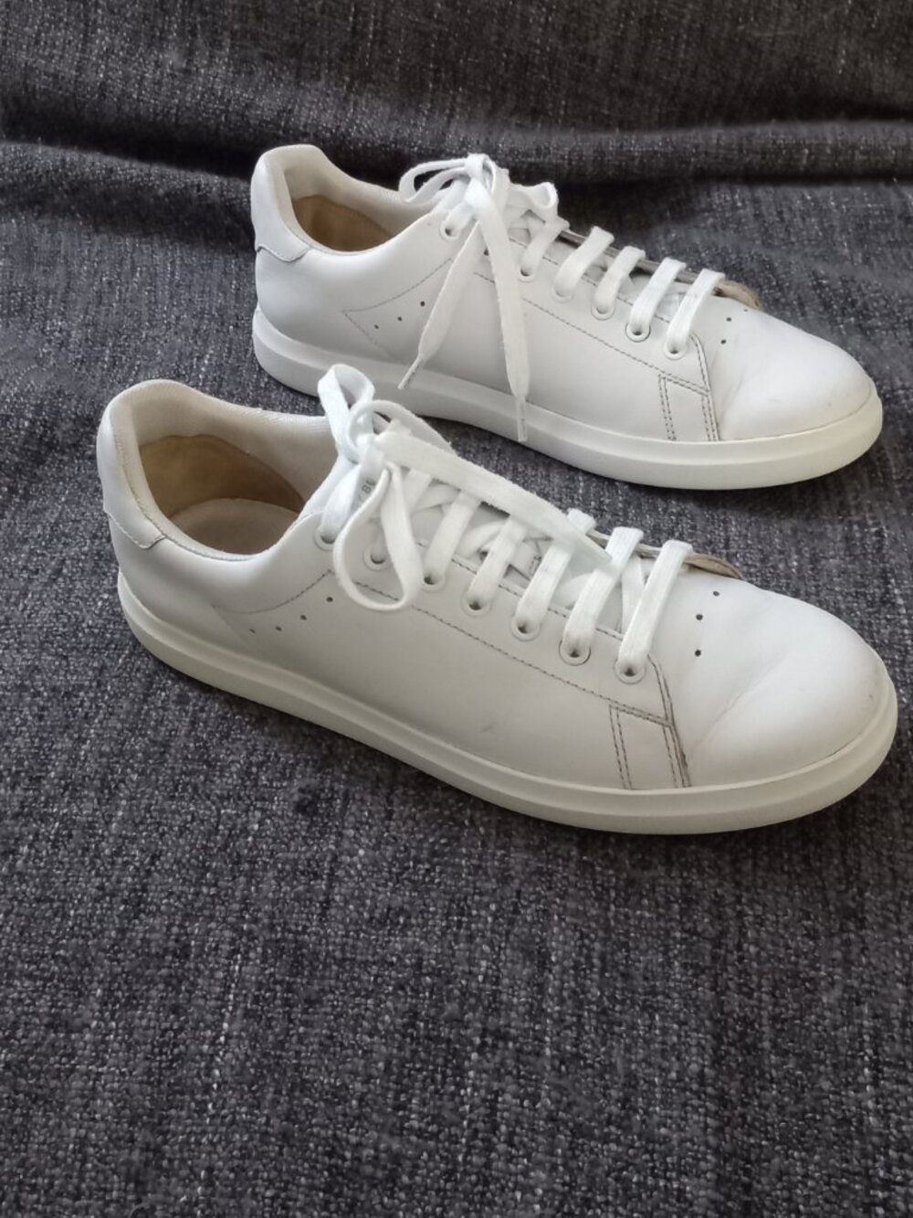 TORY BURCH  9.5M Howell Court Low Top Lace Up Sneaker In Titanium White - Picture 4 of 16